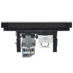 FORTE&PIANO Розетка двойная RJ11+RJ45 кат.5E FP235M металл белый IEK