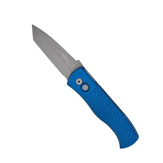 Нож Pro-Tech / Emerson CQC-7 E7T05-Blue - нож автомат., синяя алюм. рук-ть, серый клинок, сталь 154CM