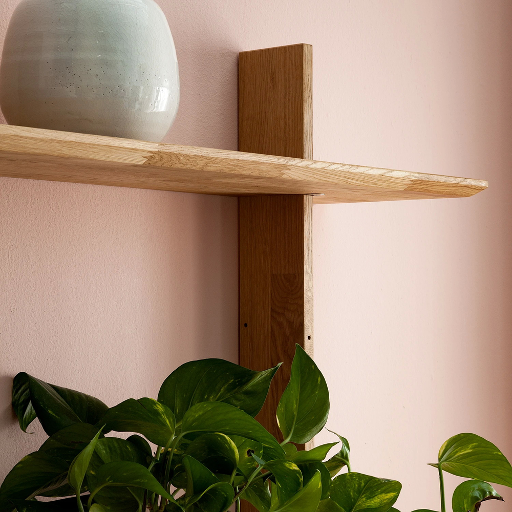 Стеллаж настенный из массива дуба Берг 3