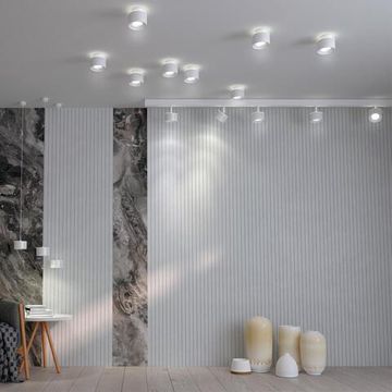 358979 SHINO NT22 150 белый Трековый светильник для низковольного шинопровода с переключ. цв. температуры IP20 LED 3000К\4000К\6000К 12W вниз + 3W вве