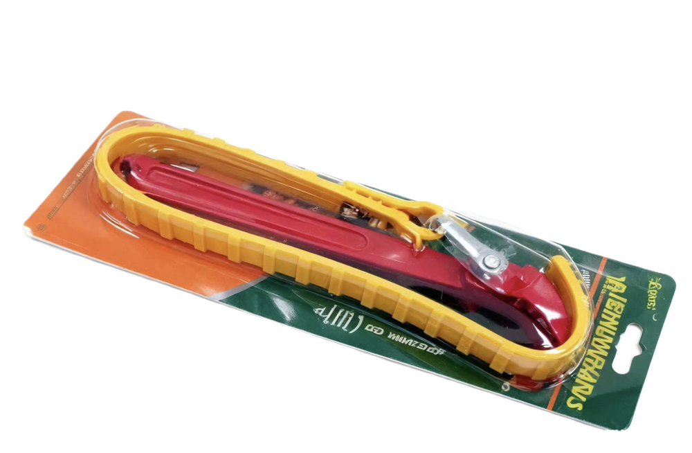 9 - 225 / Ключ для снятия масляного фильтра, 225 мм, ременный, усиленная углеродистая сталь, съемник, красно-желтый, ленточный, YX9, TG (1 шт.)