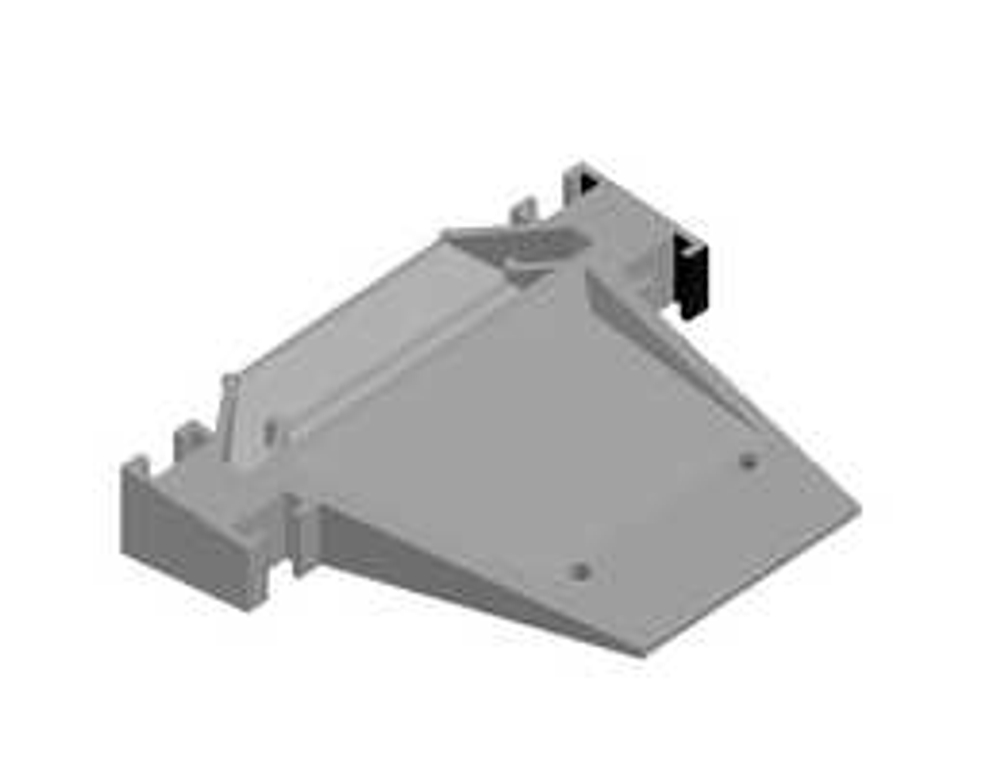 Заглушка боковая глухая для профиля DN18521,  цвет анодированный алюминий