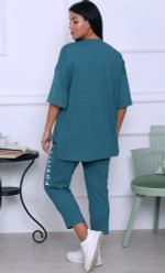 [m]К/Ж бриджи+футболка д/р(норма) М523