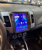 Магнитола для Mitsubishi Outlander XL, Peugeot 4007, Citroen C-Crosser (поддержка Rockford) - Carmedia ZF-1106-DSP вертикальный экран 10.4" в стиле "Тесла" на Android 9, 4/64 ГБ