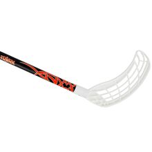 Клюшка для флорбола RealStick Tribal Jr, MR-KF-TR85-WH, 85см,прямой крюк,пластик,черн-бел-оранж