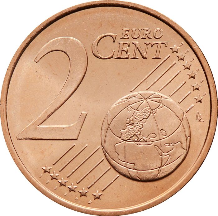 2 евроцента 2004 Финляндия (2 euro cent)