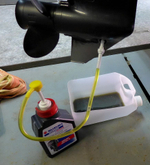 Насос ручной Skipper для замены масла в редукторе ПЛМ для Suzuki, c металлическим адаптером