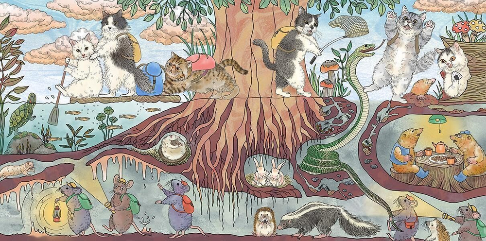 Cats and Friends of Fairyland. Coloring Book