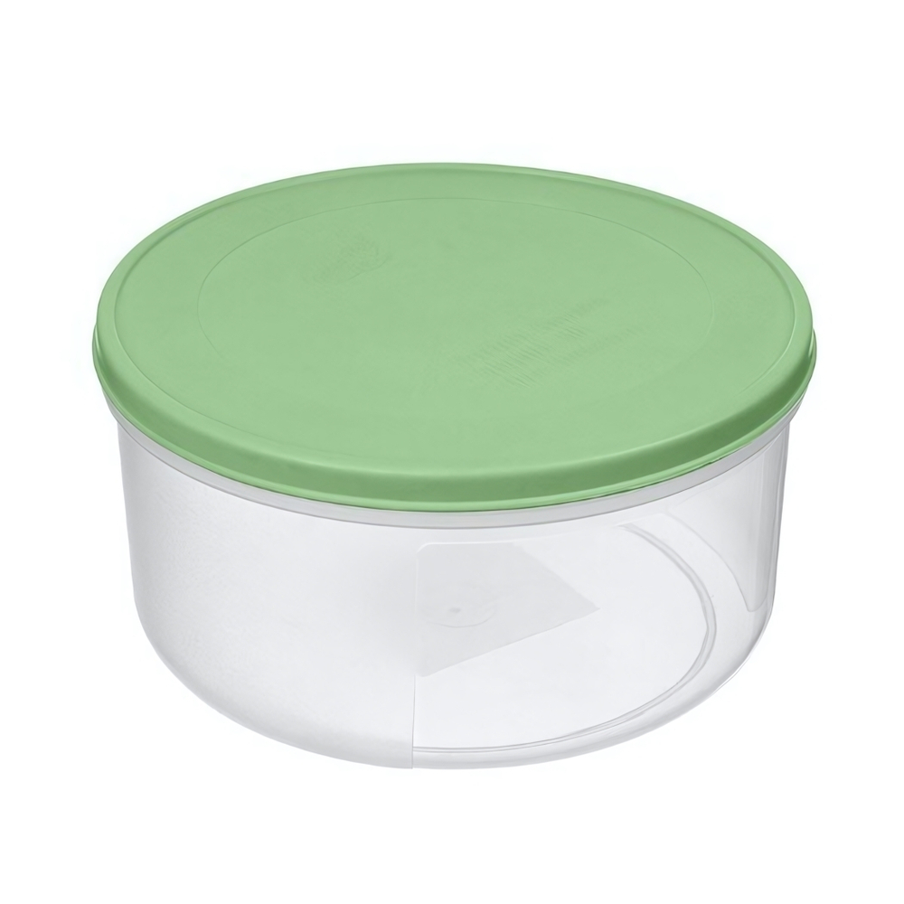 Контейнер для продуктов "Verona" круглый 1л с гибкой крышкой (зеленый)