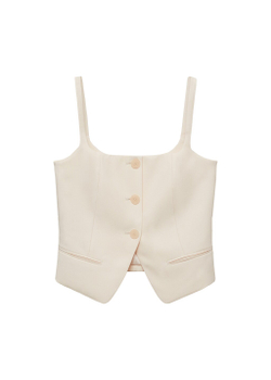 Костюмный жилет с открытой спиной