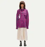 Рубашка Kraizy Stripes 2XOVER в клетку розовая