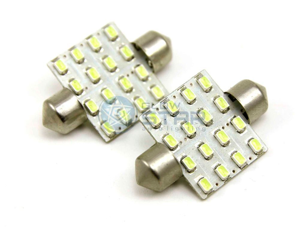 Светодиодная лампа C5W 36мм-16 SMD1206