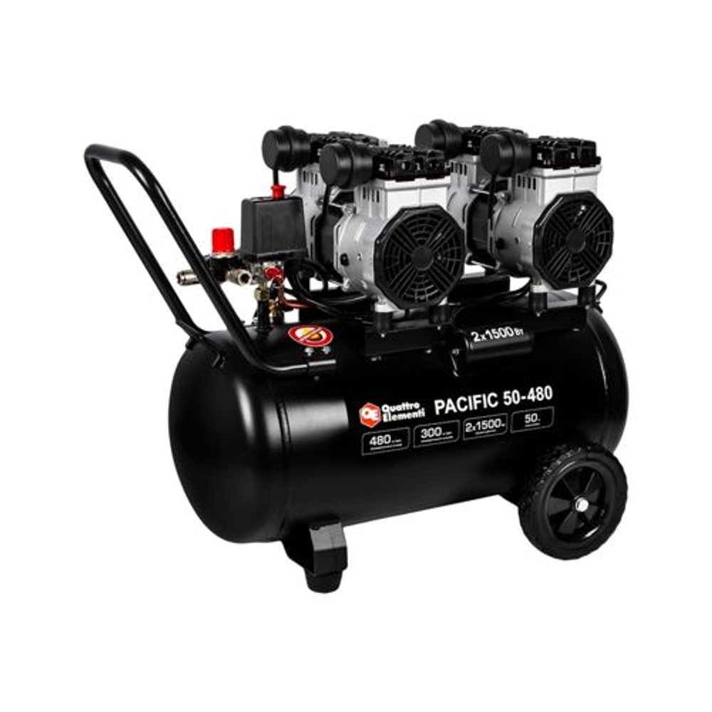 Компрессор поршневой безмасляный QUATTRO ELEMENTI PACIFIC-50-480