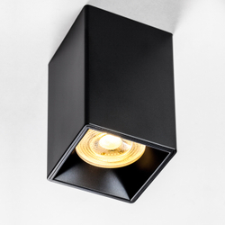 213337 Рамка (светильник) PVC д/LED-модулей 941хх и LED-ламп D50мм RULLO QUAD ЧЕРНЫЙ