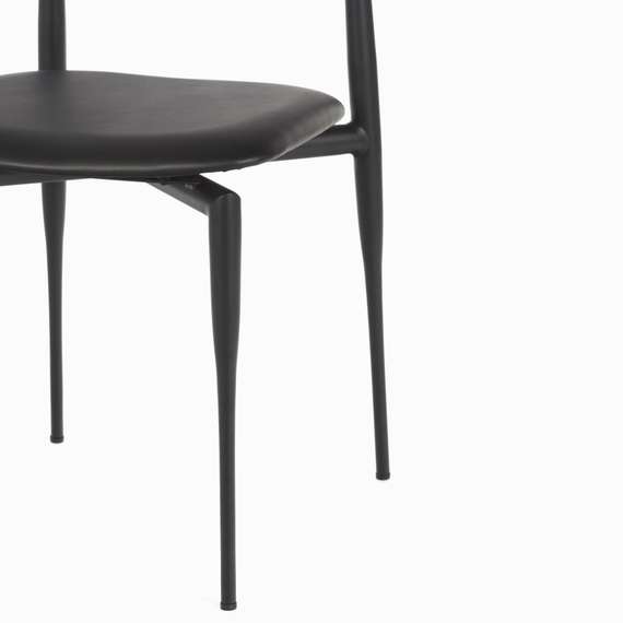 Стул Tor, черный с черной спинкой