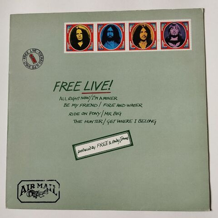 Винтажная виниловая пластинка LP Free Live (Germany 1980)