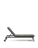 Алюминиевый шезлонг Marcona окрашенный в черный цвет