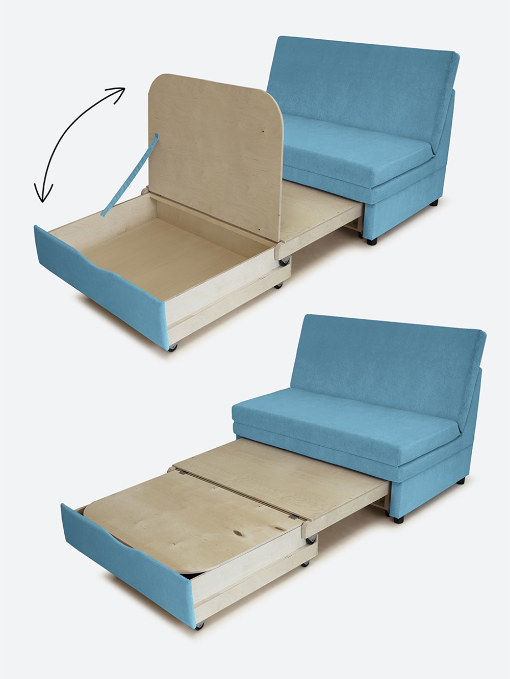 Диван "Экономик" Студия-Ф 120 см