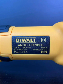 Машина углошлифовальная DeWalt 1100w
