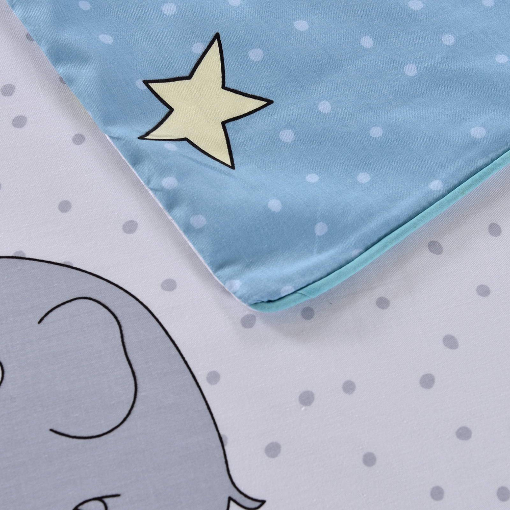 Детское постельное белье Sofi De MarkO Слон голубое