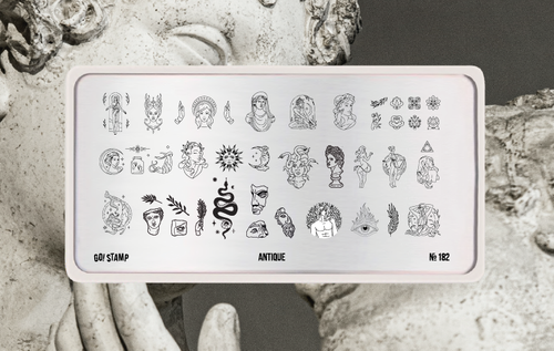 GO! Stamp Пластина для стемпинга 182 Antique