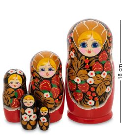 Народные промыслы МР-43/ 3-B Матрешка 5м «Аксиньюшка»