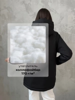 Куртка весенняя удлиненная с капюшоном