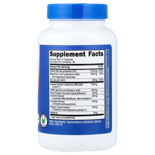 Nutricost, комплекс для улучшения качества сна, 90 капсул