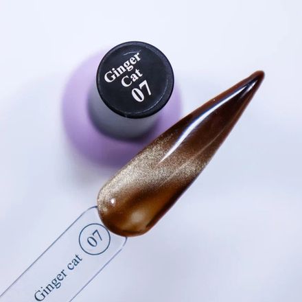 SoLa Гель-лак Ginger Cat 07 Кошачий глаз, 10мл