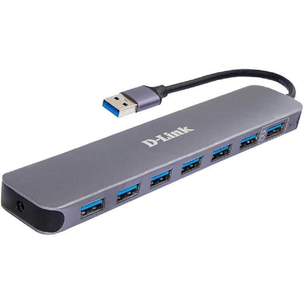 USB-хаб (концентратор) D-Link DUB-1370/B2A Концентратор с 7 портами USB 3.0 (1 порт с поддержкой режима быстрой зарядки)