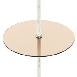 Citilux Вена CL402923T Торшер патина со столиком и кремовым абажуром