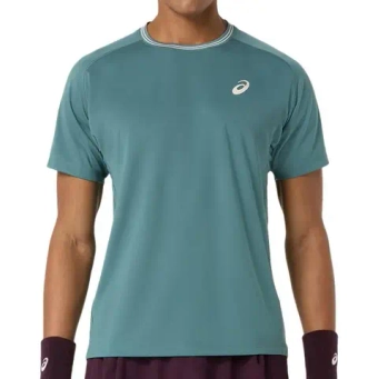 Мужская теннисная футболка Asics Game Short Sleeve - foggy teal