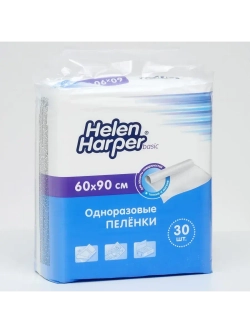 Пелёнки одноразовые впитывающие BASIC 60х90, 30 шт