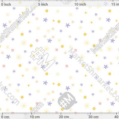 сканди мини цветочки в пастельных тонах мелкие by flat-kat 150 DPI