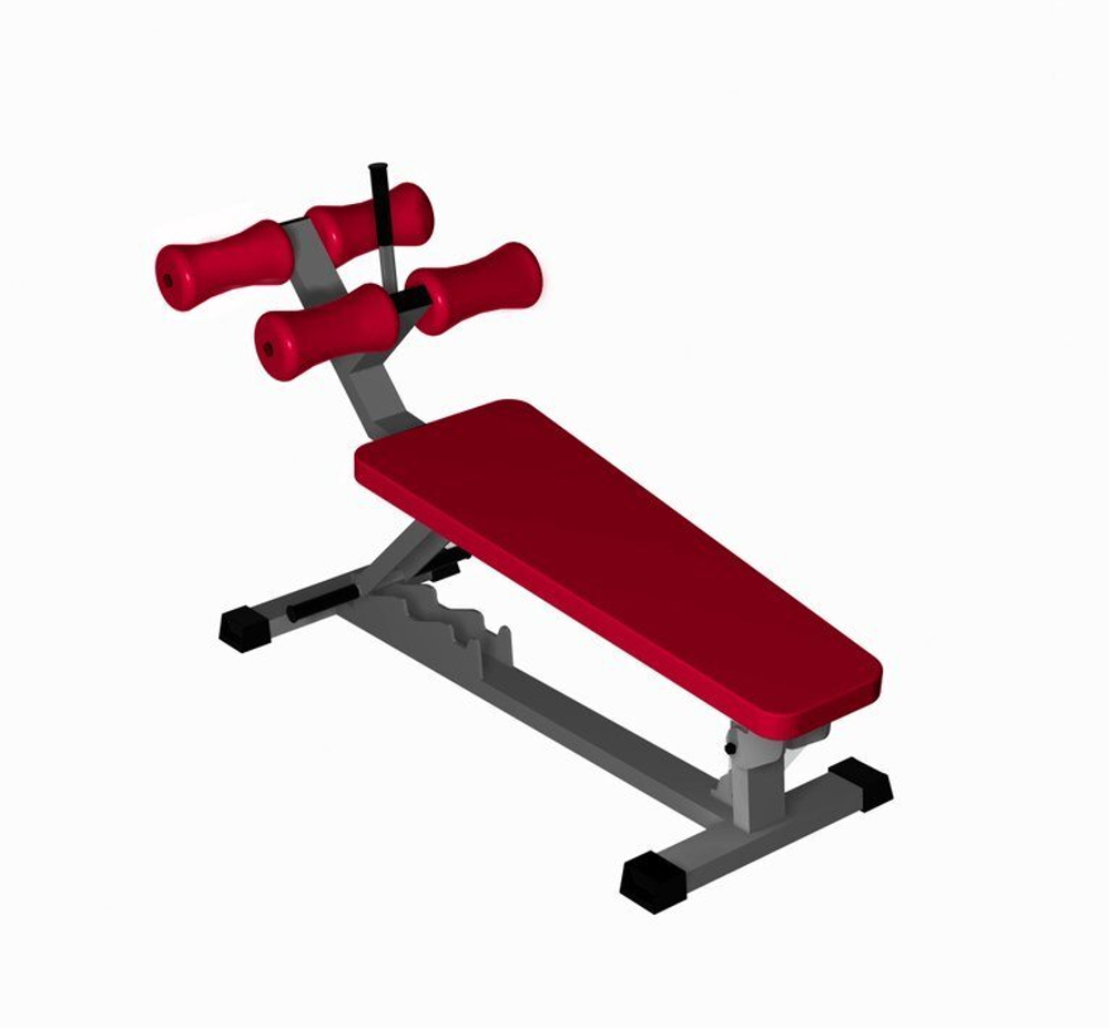 IK 102 Скамья для пресса регулируемая Серый