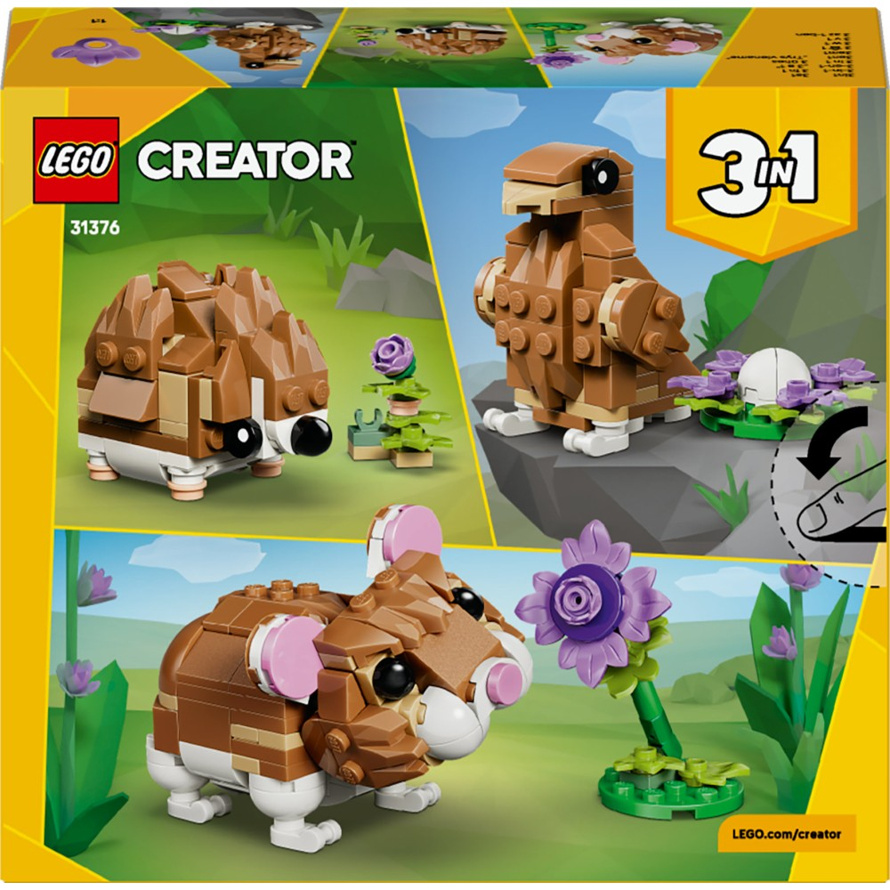 LEGO Creator - Милый хомяк с цветком 3в1 31376