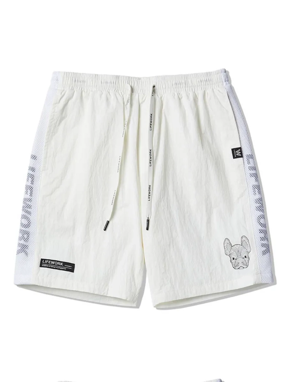 Шорты нейлоновые с сетчатыми полосками