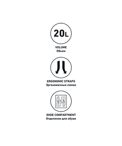 Рюкзак CAMP Double Bottom с двойным дном, темно-синий