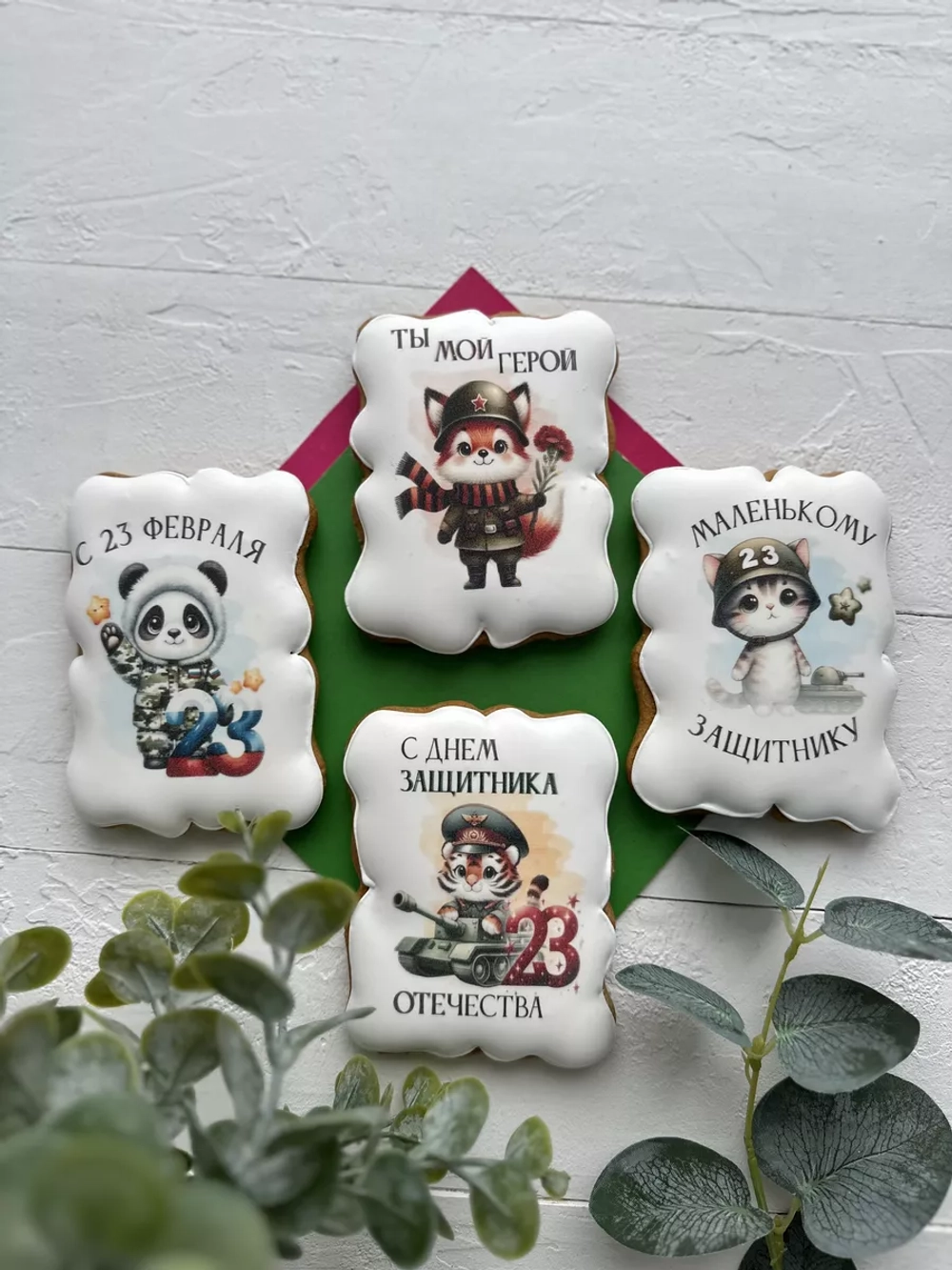 Имбирные пряники подарок на 23 февраля