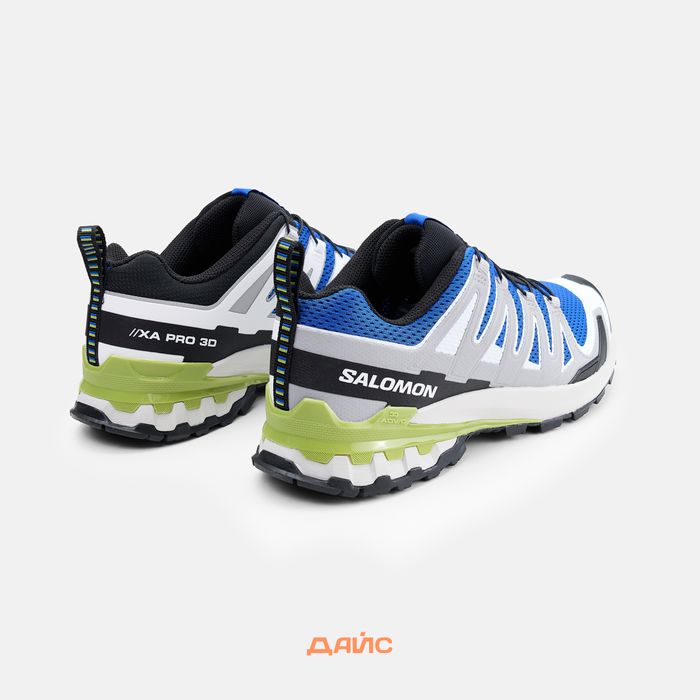 Кроссовки Salomon XA PRO 3D V9 Nautical Blue/Alloy/Dark Citron артикул:L47747800 - купить в магазине Дайс