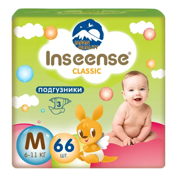 Подгузники INSEENSE Classic M 66 шт.