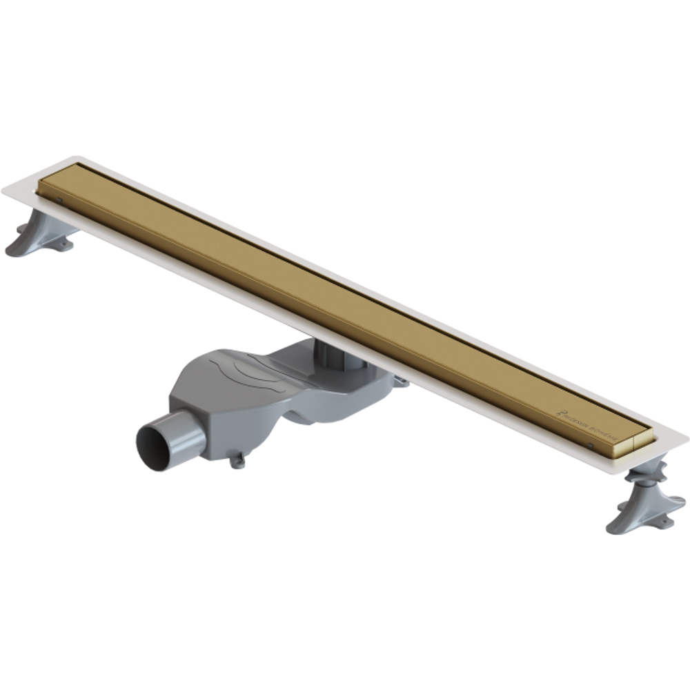 Душевой лоток Boheme Premium Linear 982-80-MG нержавеющая сталь МАТ ЗОЛОТО