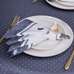 НАБОР САЛФЕТОК ИЗ 2-Х ШТ "FAMILY FARM" 40Х40СМ, ТВИЛ, ГРАФИТ