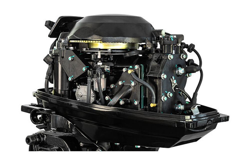 Лодка ПВХ POLAR BIRD PB-385M-nd Merlin (Кречет) + 2х-тактный лодочный мотор MARINE ROCKET MR25FFES