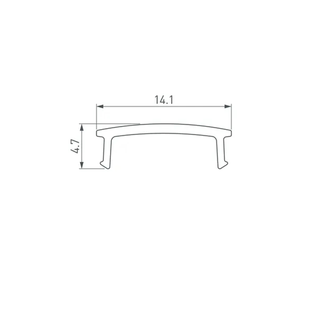 Экран ARH-DECORE-S12 Flat Frost (Arlight, Пластик) 023907