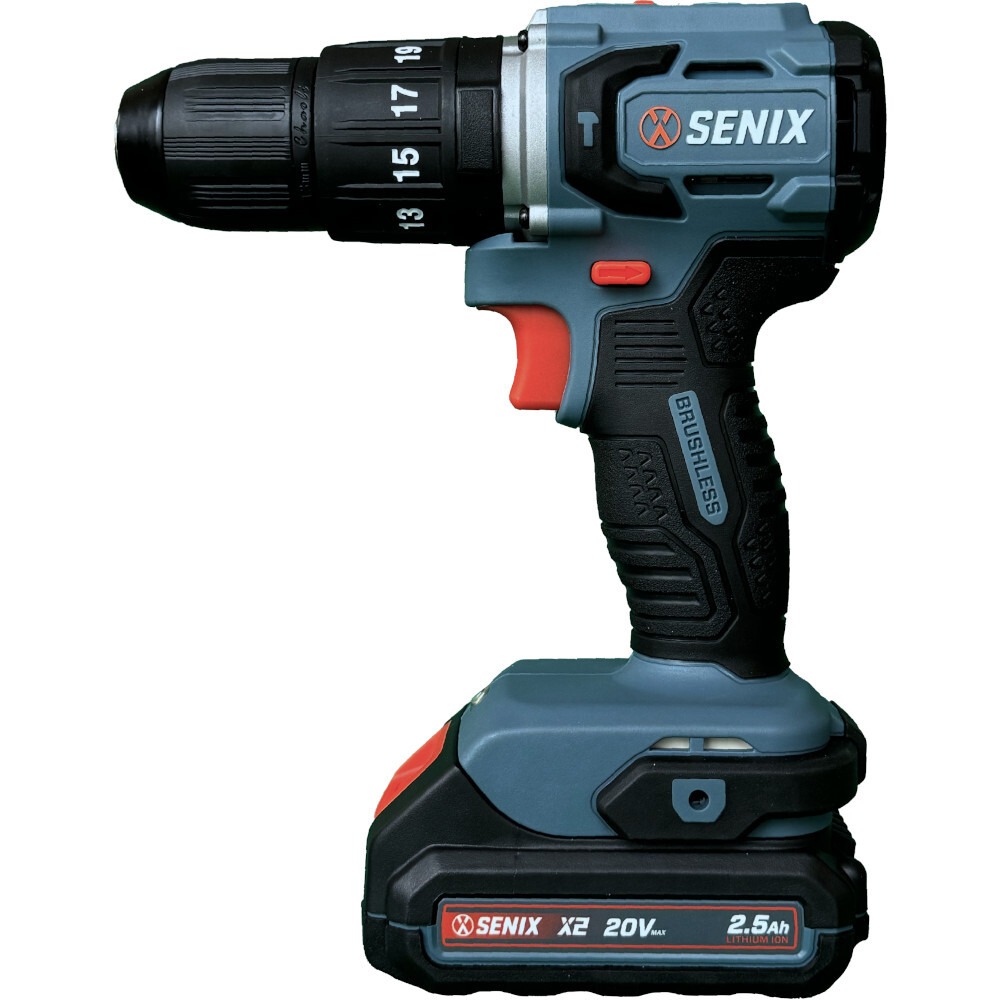 Дрель ударная аккумуляторная SENIX PDHX2-M2-EU KIT 2акб. зу. кейс