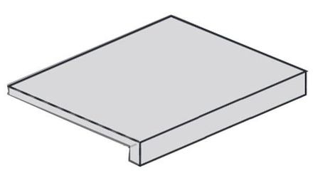 Ступень Угловая Drift Light Grey Scal.80 Ang.Dx правая