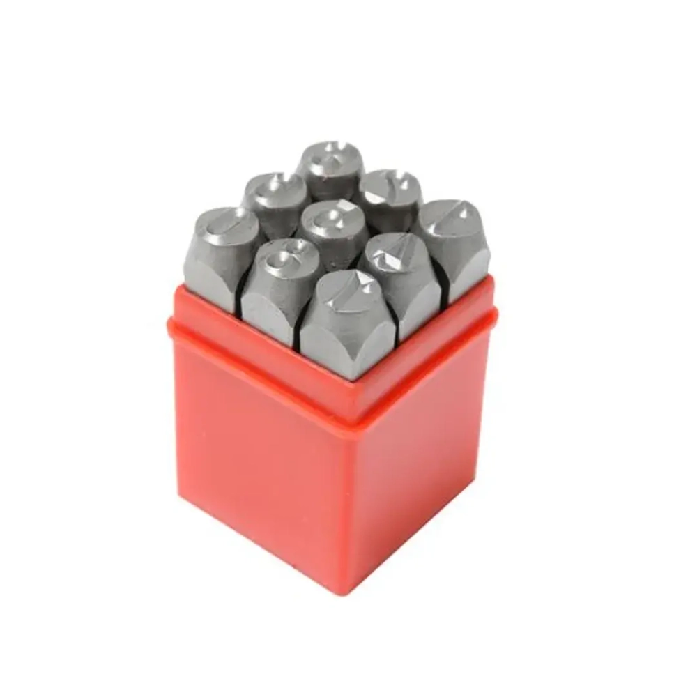 Набор штампов цифровых 10мм, 9пр., в пластиковом футляре RockForce##Rock FORCE RF-00910D