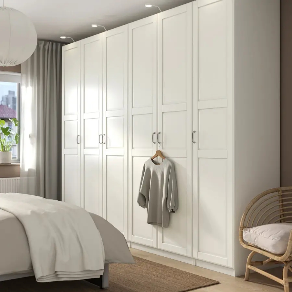 Гардероб - IKEA PAX/TYSSEDAL/ПАКС/ТИССЕДАЛЬ ИКЕА, 300x60x236 см, белый