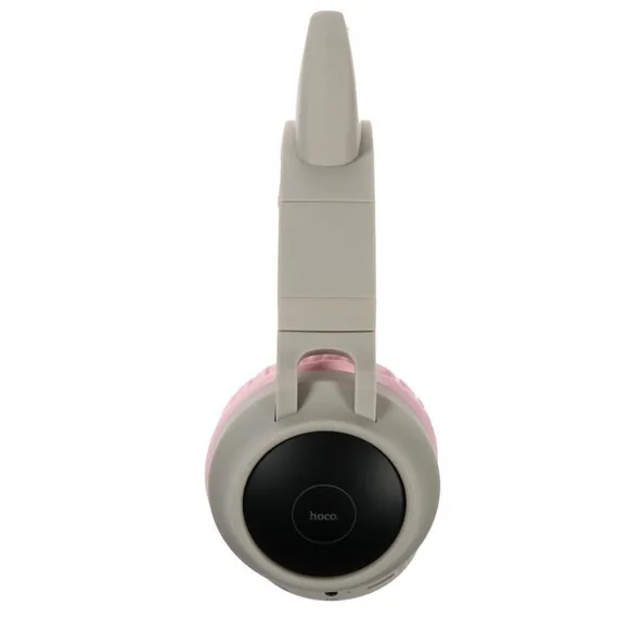 Наушники Hoco W27, беспроводные, накладные, микрофон, BT 5.0, 300 мАч, подсветка, серые